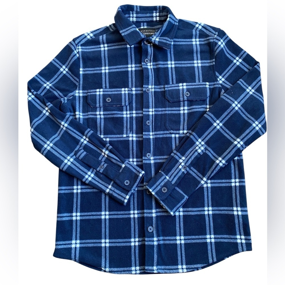 Aeropostale Women’s Fleece Button Down Shirt Size S